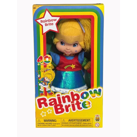 Rainbow Brite 40th Anniversary Collector Doll 12" Threaded Hair 80's Retro - Picture 1 of 3